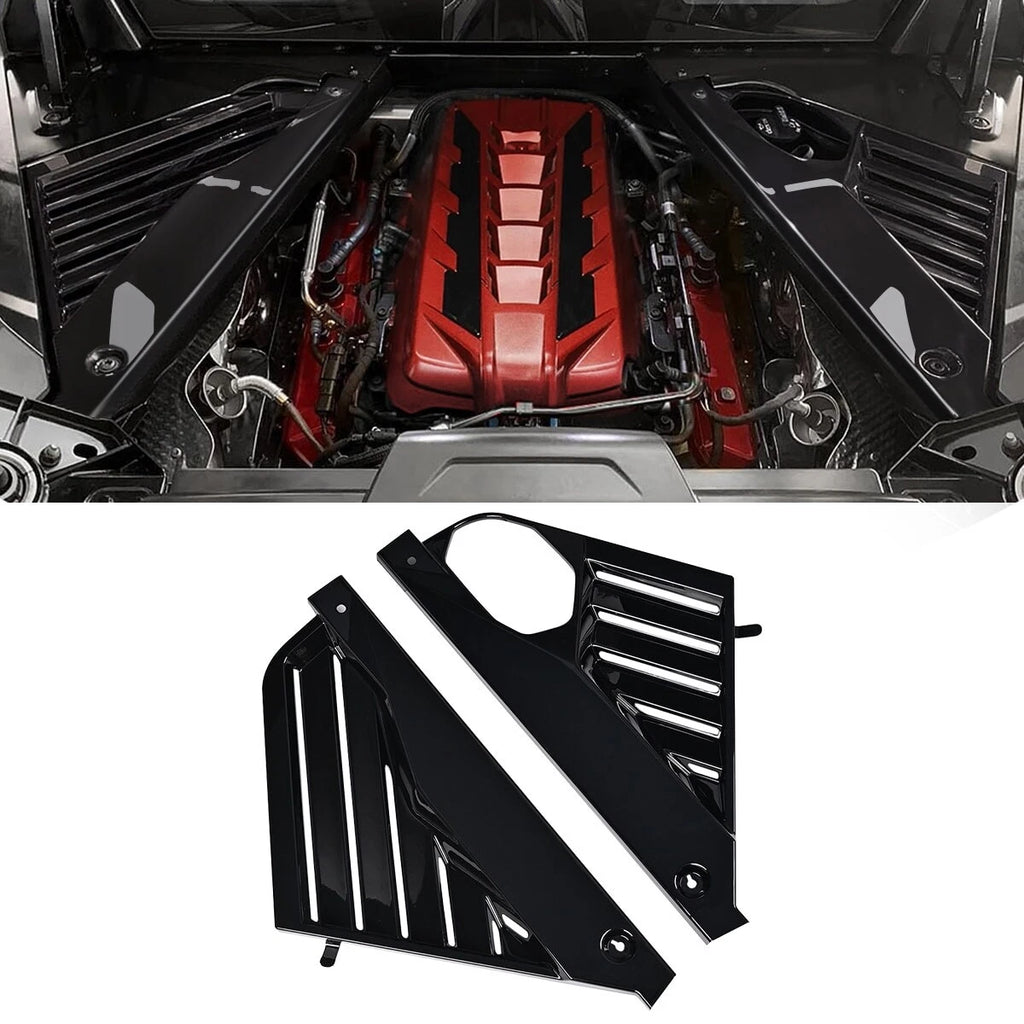 Black Engine Bay Panel Cover for Corvette C8 Stingray Coupe,C8.R Z51 2020-2024 S