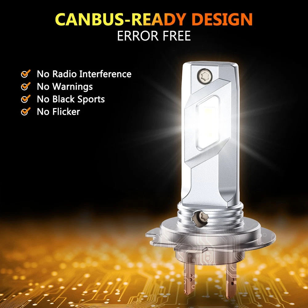 AUXITO 2x H7 LED Headlight Globes Bulbs Kit Hi/Low Beam 24000LM 6500K White A