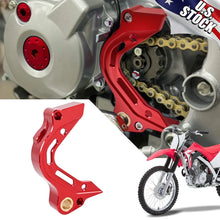Load image into Gallery viewer, Red CNC Aluminum Shift Shaft Brace &amp; Sprocket Guard For Honda CRF125F 2019-2025