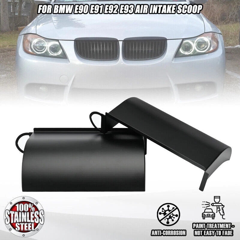 Black Air Scoop for Ram Air Cold Air Intake for BMW 3-Ser E84 E90 E93 E91 E92 ST