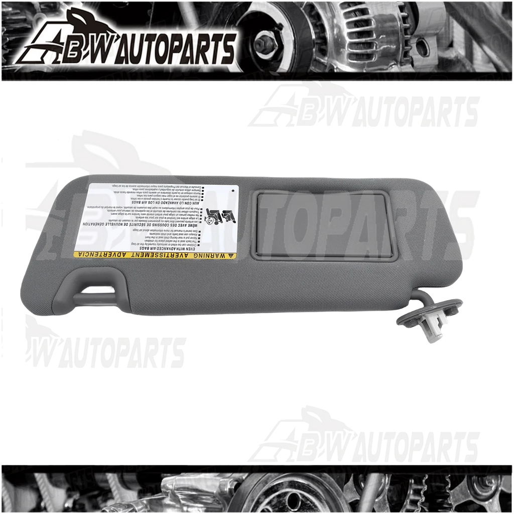 For Toyota Kluger 2014-2019 Sun Visor Left W/ Vanity Light Gray Passenger Side