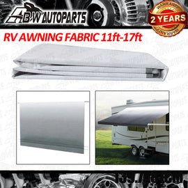 9ft-21ft Awning Vinyl Replacement Fabric Gray/blue Fade Caravan Roll Out Awning