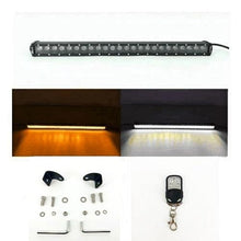 Load image into Gallery viewer, Dual Color 4D Lens Strobe Straight Single Row Led Light Bar-0
