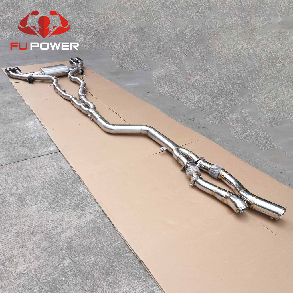FUP-002 2019-2022 BMW X3M X4M F97 F98 3.0T Stainless Catback Exhaust With Downpipe