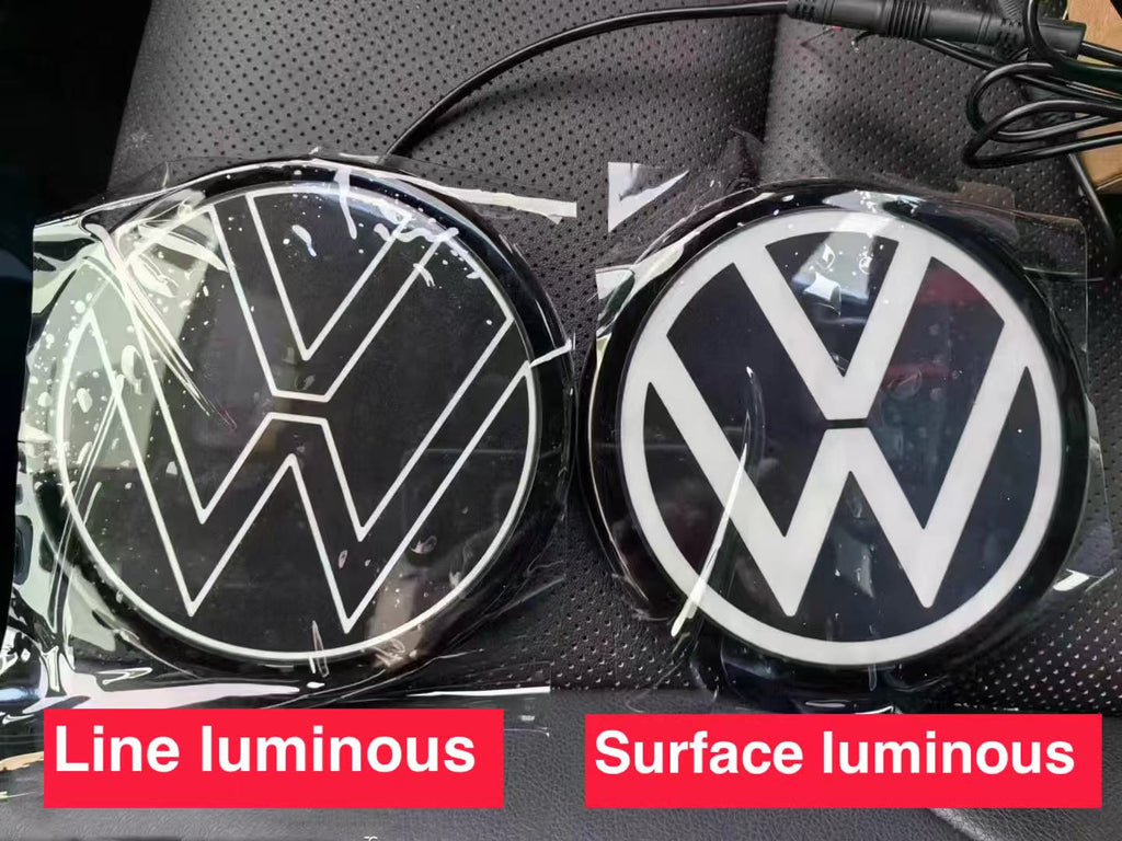 Volkswagen logo light VW logo Illuminated Front Emblem compatible with ACC radar-4